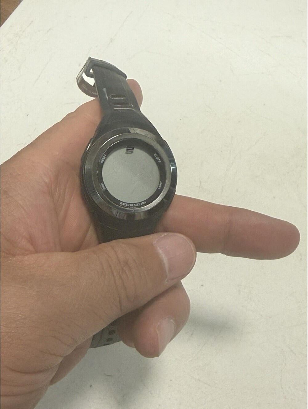 Skechers Tennyson Womens Digital Black Strap Watch Sr2063 Water Rest. Needs Batt